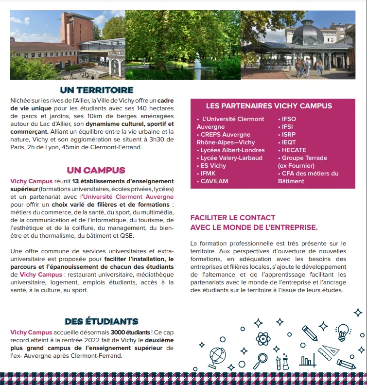 Dépliant Vichy Campus